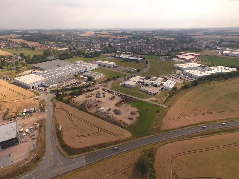 Drohnenaufnahme Gewerbegrundst�ck Hartha