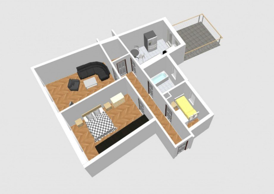 Ansicht Etagenwohnung Altenburg
