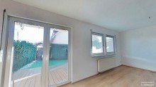 Ansicht schickes Reihenhaus in familienfreundlicher Idylle bei Leipzig zur Miete