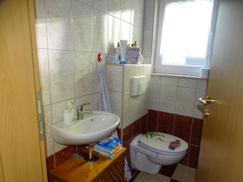 G�ste-WC mit Dusche Einfamilienhaus Leipzig