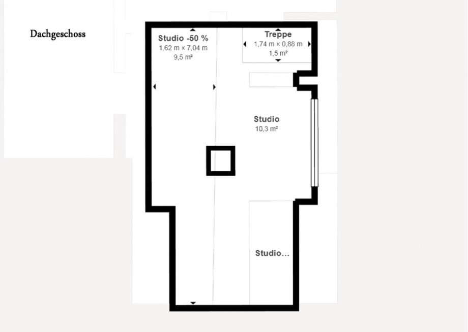 Grundriss Dachgeschoss Doppelhaush�lfte Wermsdorf