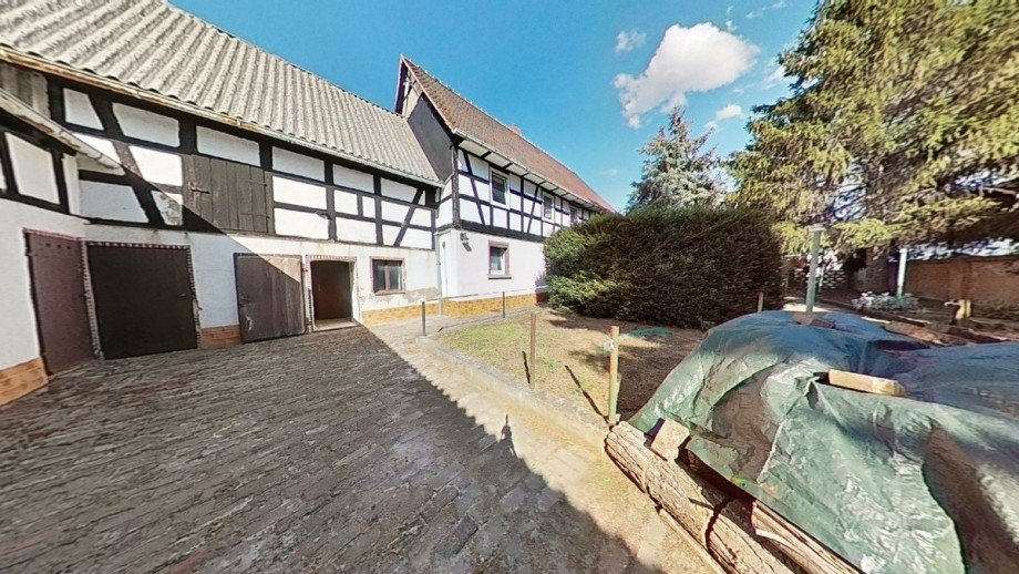 Ansicht Bauernhaus Elsteraue