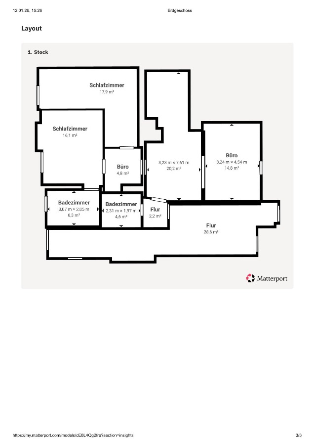 Grundriss-Erdgeschoss Mehrfamilienhaus Wurzen