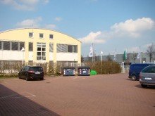 Ansicht Repr�sentatives B�ro, Ausstellung, Lager an der A14 Abfahrt