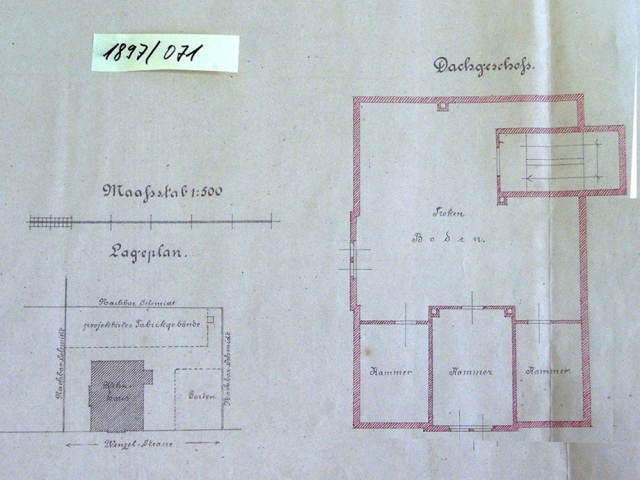 Dachgeschoss-original Villa Altenburg