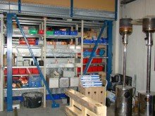 Ansicht Repr�sentatives B�ro, Ausstellung, Lager an der A14 Abfahrt