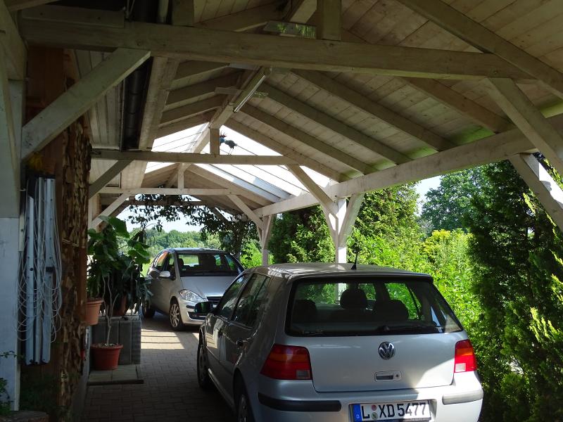 Doppelcarport Einfamilienhaus Lossatal
