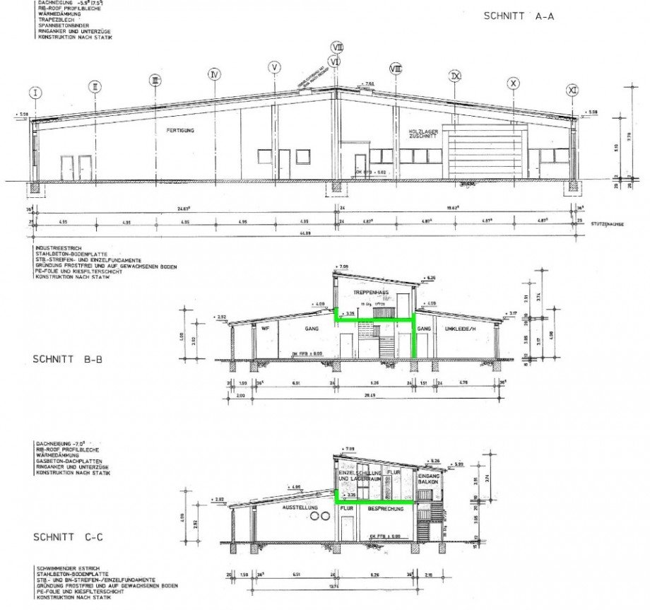 Schnitt Produktion Altenburg
