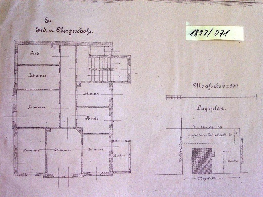 Erd-Obergeschoss-original Villa Altenburg