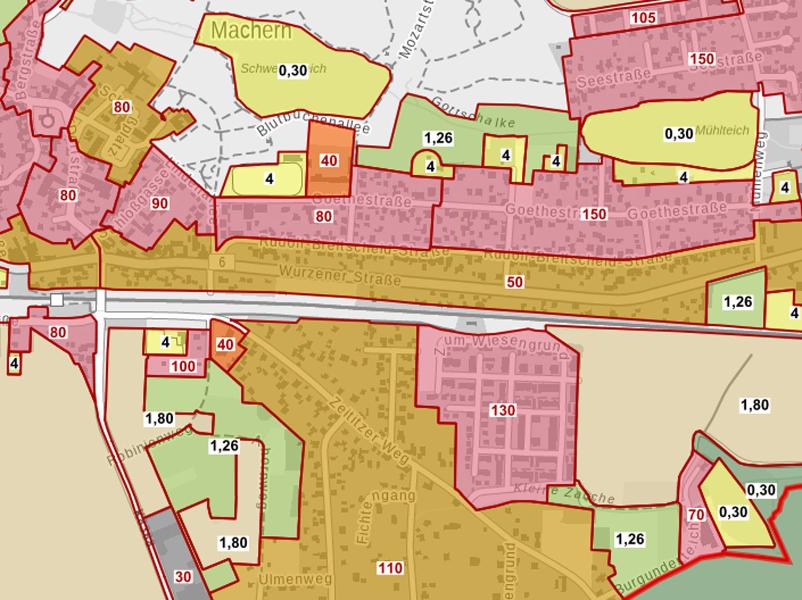 Ansicht Grundst�ck Machern