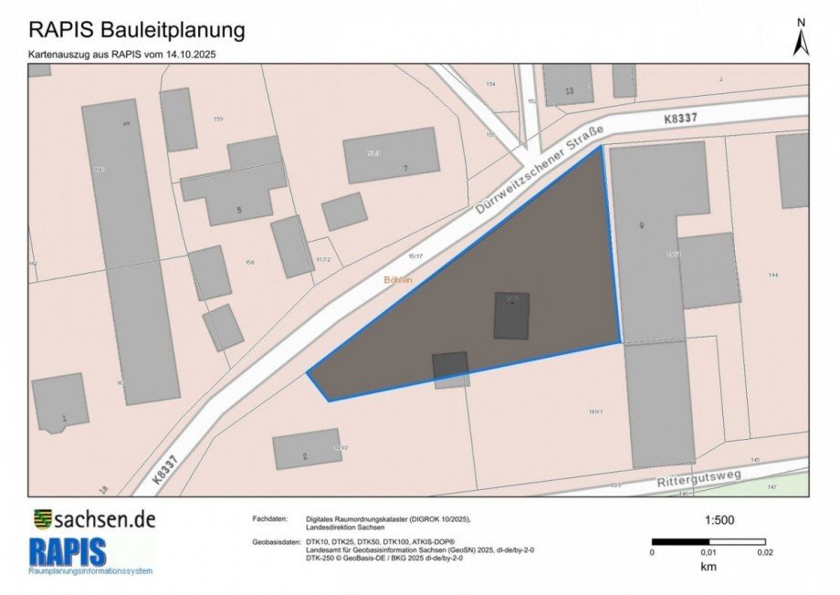 Ansicht Wohngrundst�ck Grimma