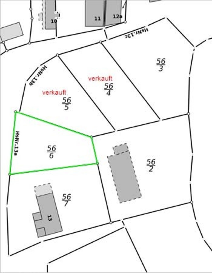 Kataster-56-6 Wohngrundst�ck Haselbach