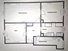 Grundriss G�nstiger geht nicht - 3 Zimmer inklusive Stellplatz auf dem Land