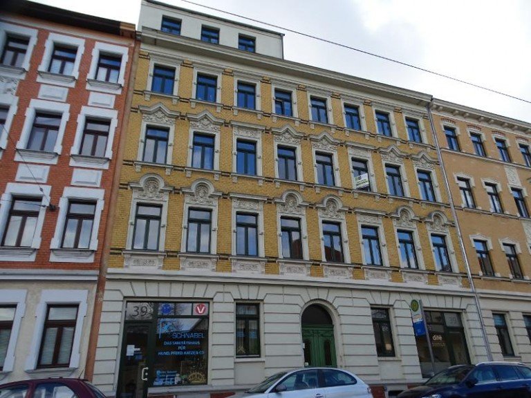 Hausansicht Leipzig - Gohlis-Mitte Wohnung Mietfrei - 2 Zimmer Wohnung, Balkon im beliebten Leipzig Gohlis